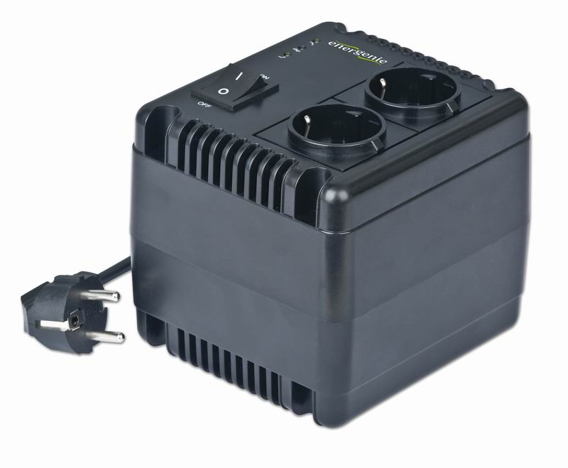 EnerGenie EG-AVR-1001 regolatore di tensione 2 presa(e) AC 140 - 270 V Nero
