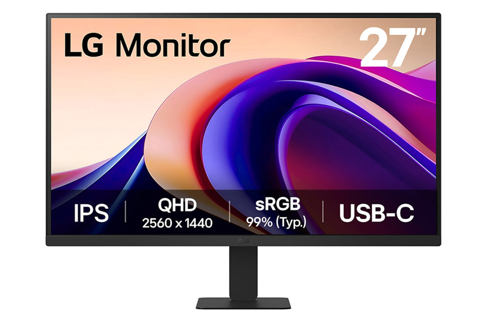 LG 27 QHD Monitor computer monitor 68.6 cm (27) 2560 x 1440 pixels Quad HD Black