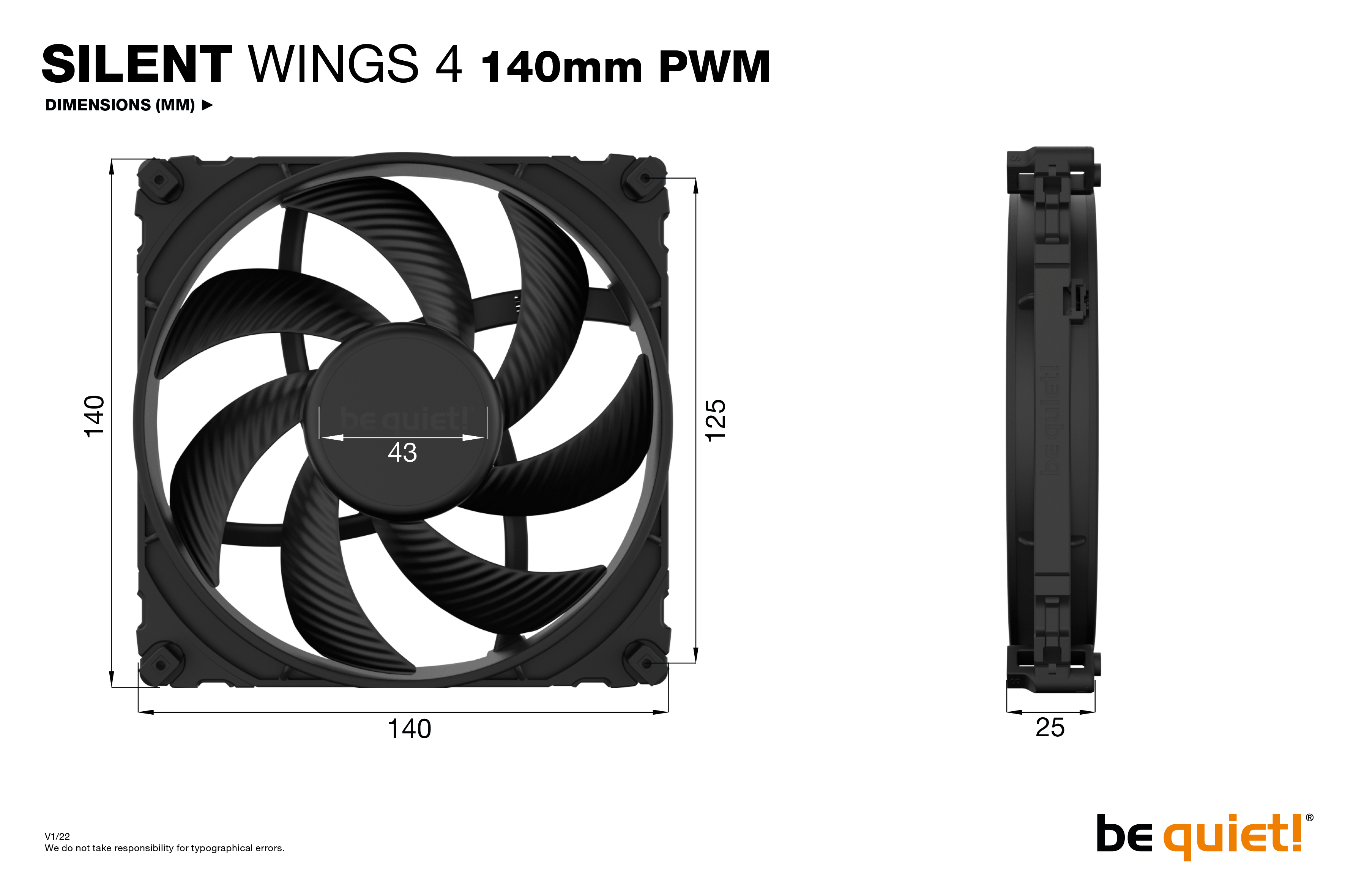 SILENT WINGS 4 140mm PWM　BL096
