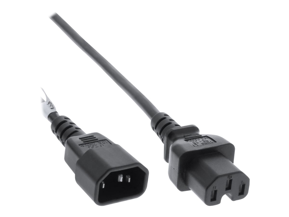InLine 16811D c�ble �lectrique Noir 5 m Coupleur C14 Coupleur C15