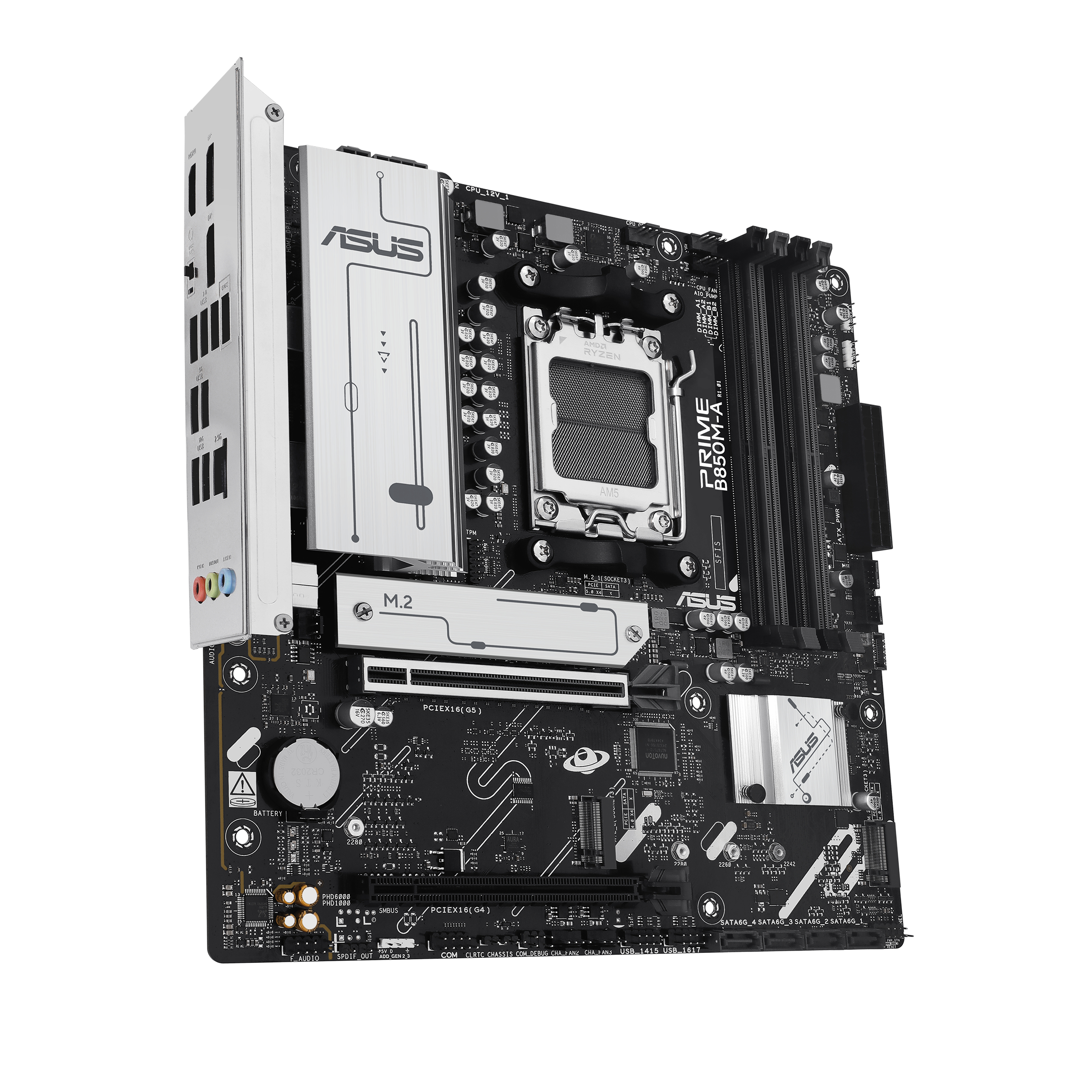ASUS MB ASUS PRIME B850M-A-CSM (AMD,AM5,DDR5,mATX) - AMD Sockel AM5 (Ryzen Zen4) - Micro/Mini/Flex-ATX