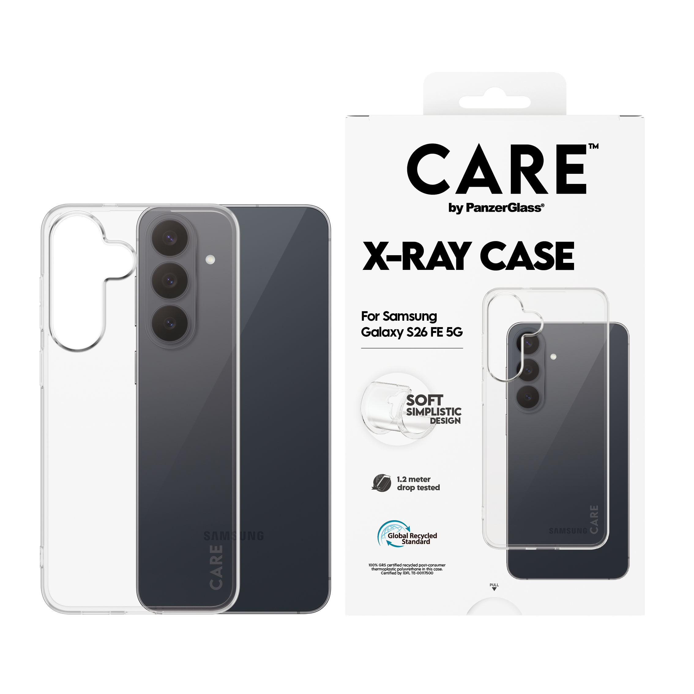 PanzerGlass CARE by � X-Ray Case Case Samsung Galaxy S26 FE 5G coque de protection pour t�l�phones portables Housse Transparent