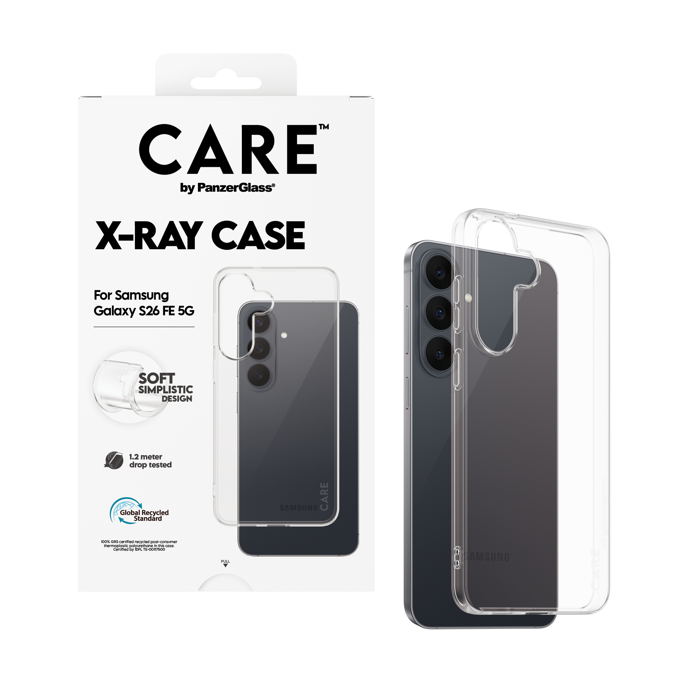 PanzerGlass CARE by � X-Ray Case Case Samsung Galaxy S26 FE 5G coque de protection pour t�l�phones portables Housse Transparent