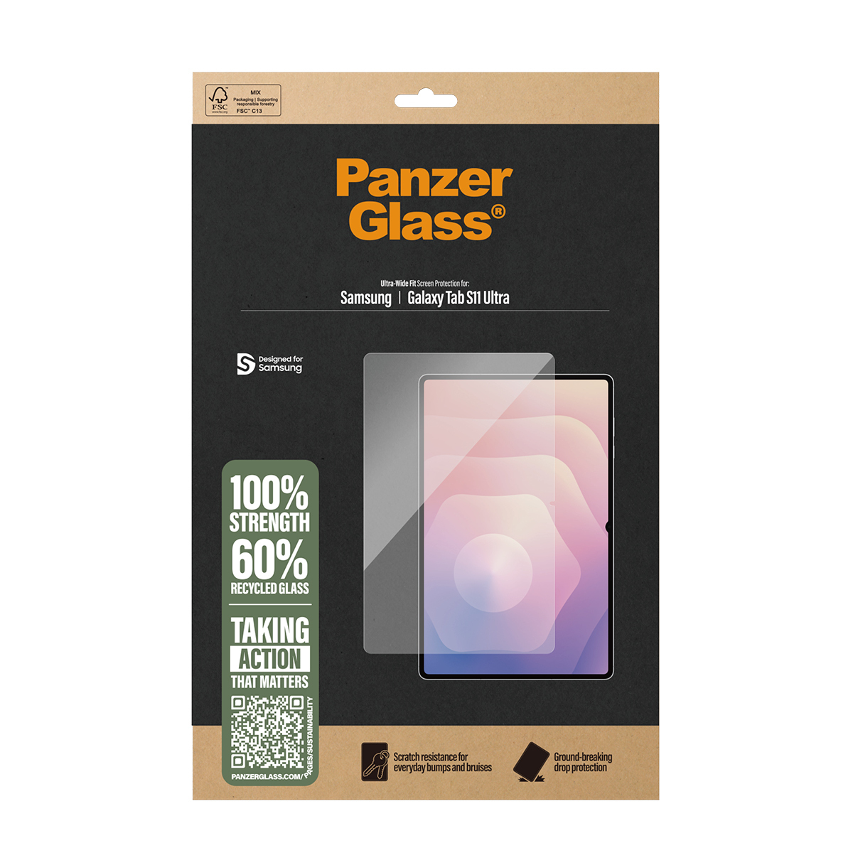 PanzerGlass Bildschirmschutz f�r Tablet - ultrabreite Passform