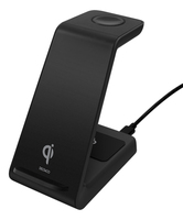 Deltaco 3-in-1 wireless charger stand 15 W 5 3 black