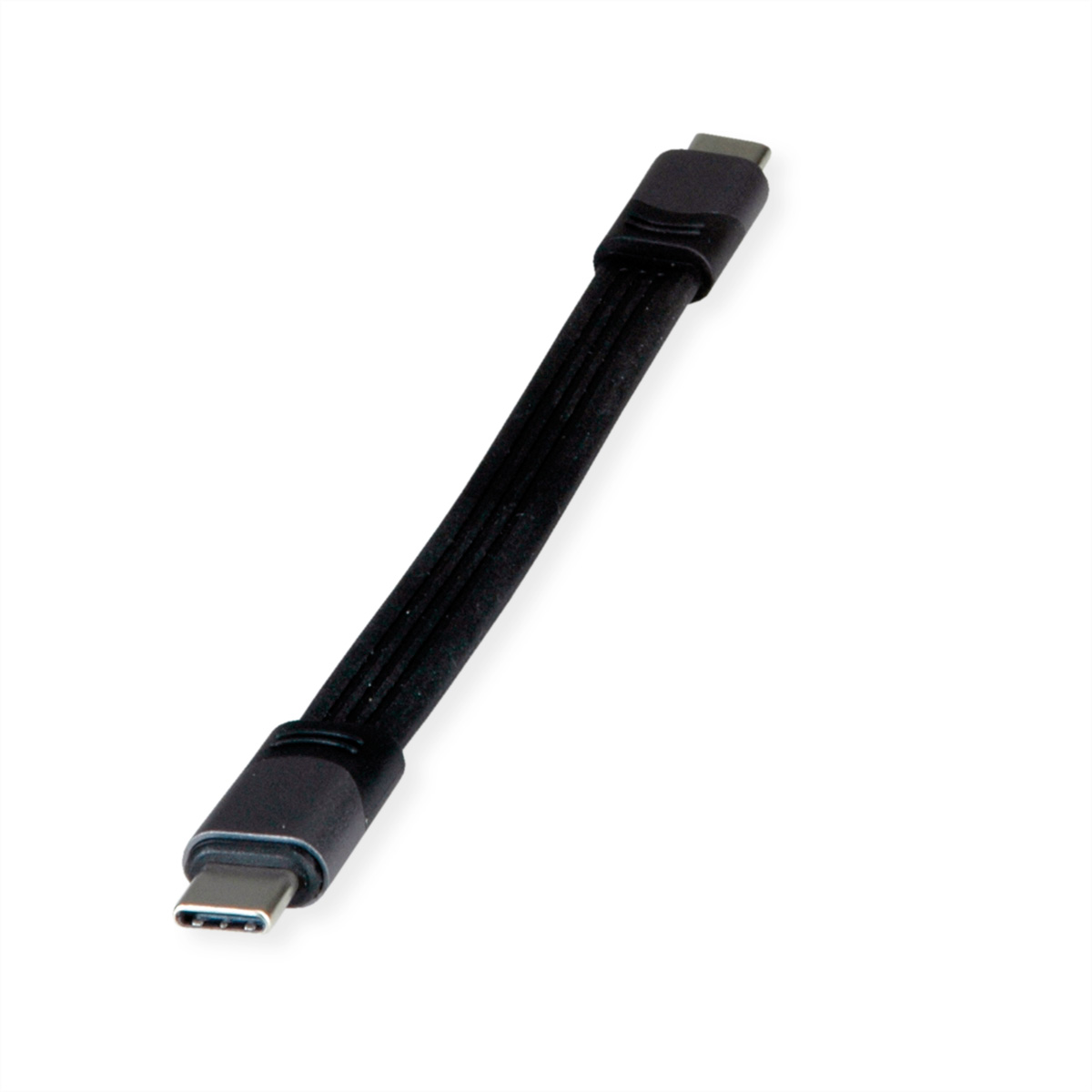 ROLINE Kabeladapter USB4 Gen3x2 40Gbit/C-C ST/ST Flach 100W - Kabel - Digital/Daten
