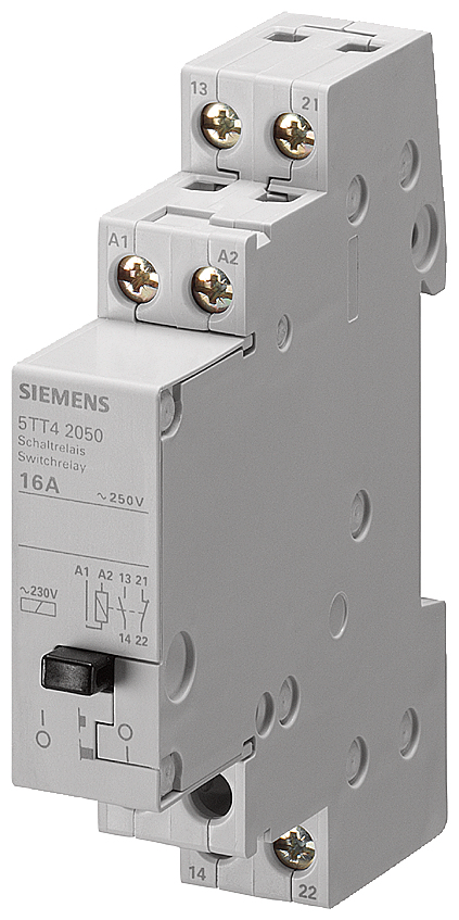 Siemens Schaltrelais mit 1S und 1� Kontakt f�rAC230V 16A Ansteuerung AC230V 5TT4205-0