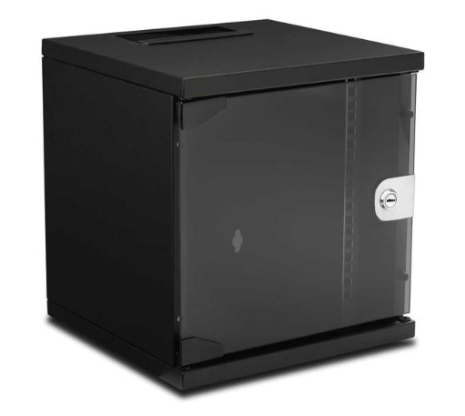 Wirewin 10 Wandschrank, einteilig, schwarz RAL9005