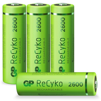 GP Battery 4 GP Akkus ReCyko+ Mignon AA 2.600 mAh - Batterie - Mignon (AA)