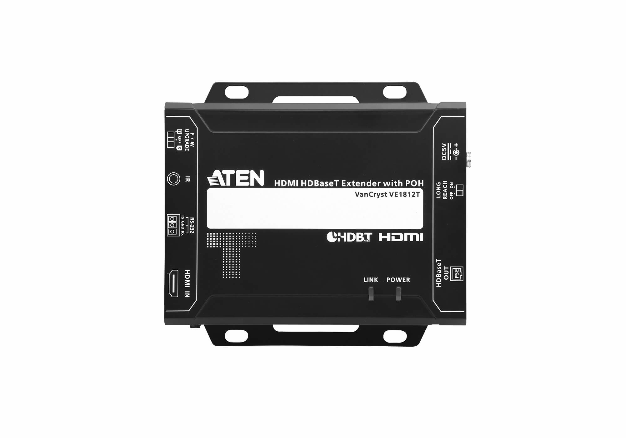 ATEN VE1812T extension audio/video �metteur AV Noir