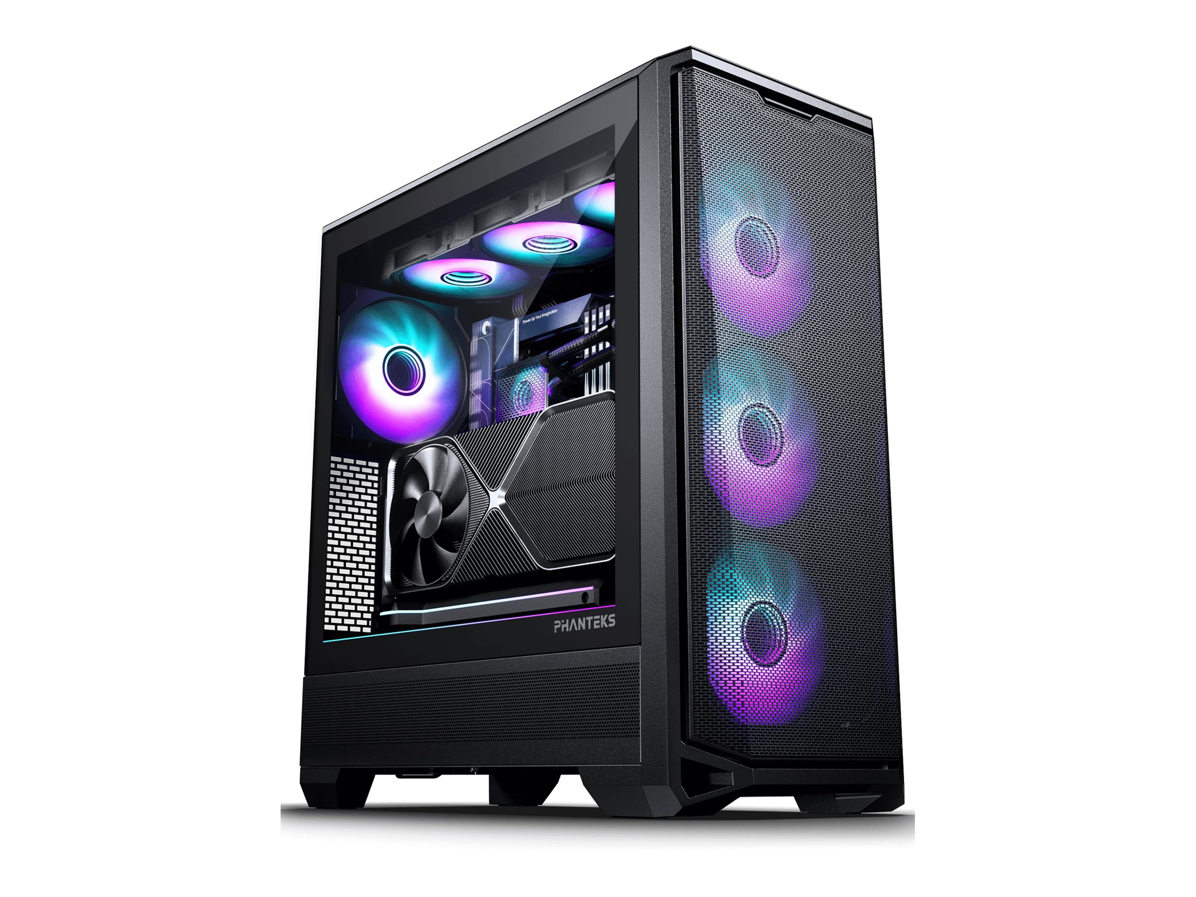 Phanteks Eclipse G400A - Mid tower Gaming - ATX - Seitenteil mit Fenster (gehrtetes Glas)