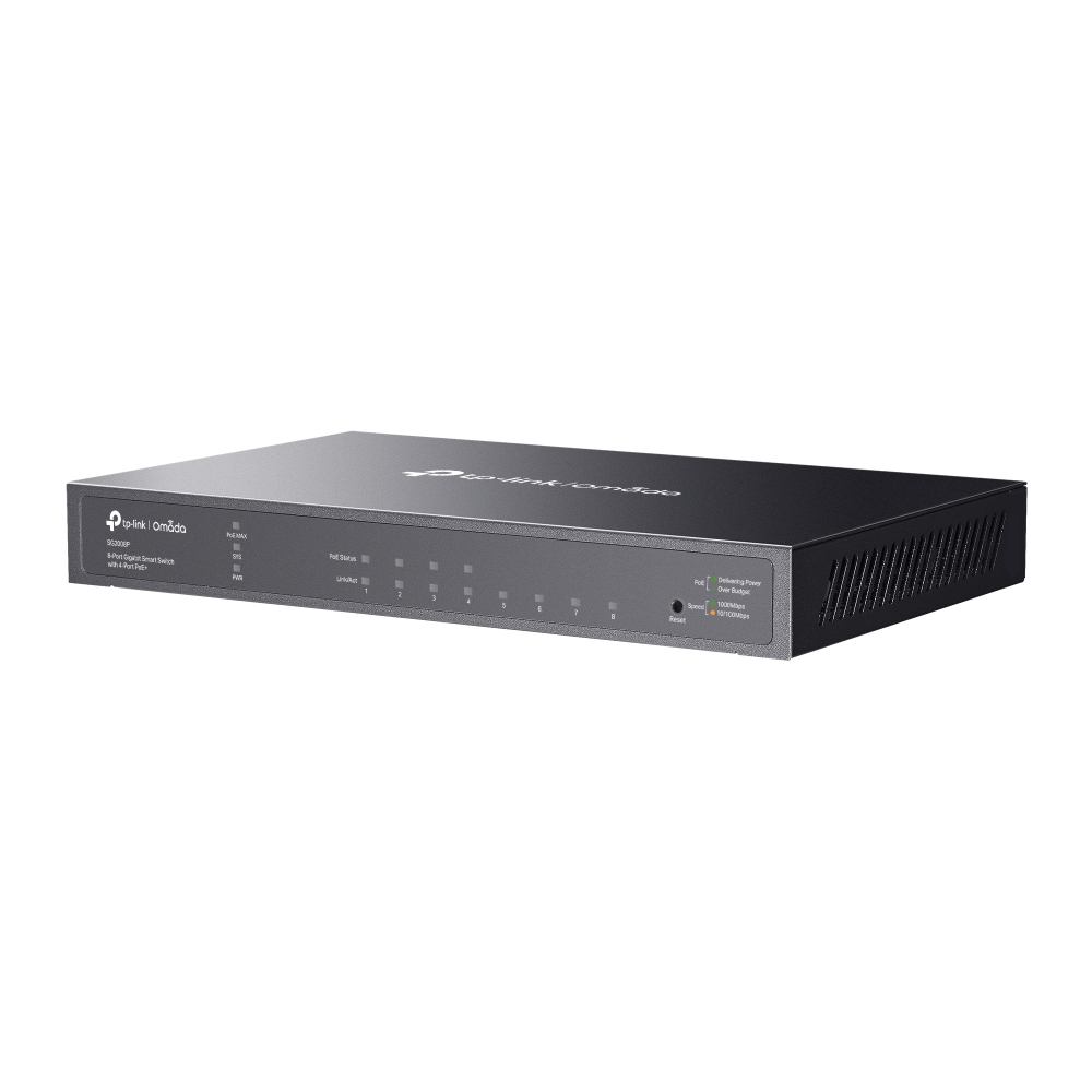 TP-LINK Omada SG2008P V3.3 - Switch - Smart - 8 x - Switch - 0,1 Gbps