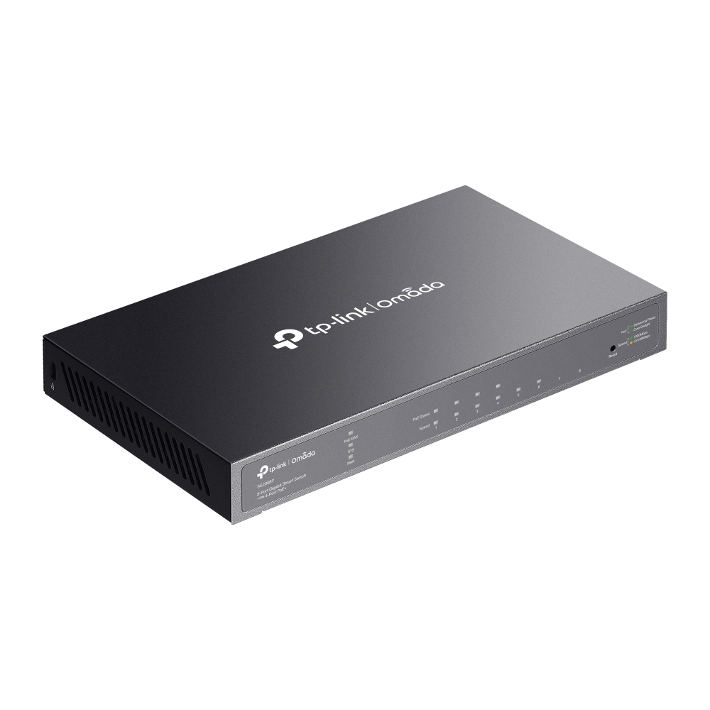 TP-LINK Omada SG2008P V3.3 - Switch - Smart - 8 x - Switch - 0,1 Gbps