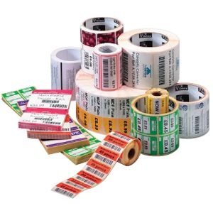 Zebra Z-Select 2000D - Permanenter Klebstoff - Oberseite beschichtet - perforiert - hochwei - 57 x 102 mm 8400 Etikett(en) (12 Rolle(n)