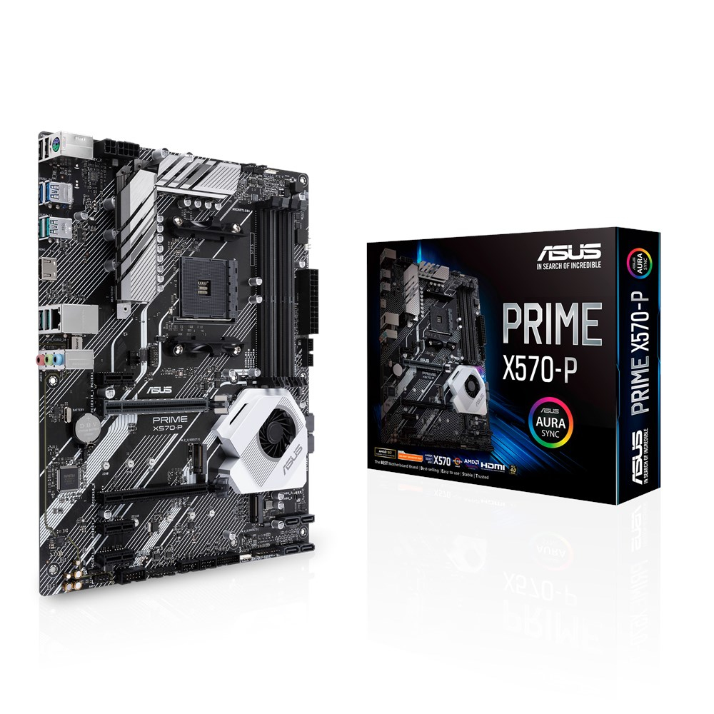 ASUS PRIME X570-P - Motherboard - ATX - Socket AM4 - AMD X570 Chipsatz - USB 3.2 Gen 1, USB 3.2 Gen 2 - Gigabit LAN - Onboard-Grafik (CPU erforderlich)