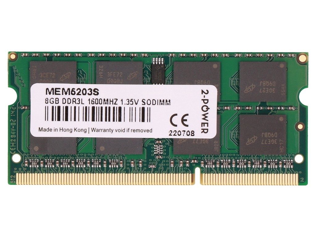 2-Power MEM5203S-1333 memoria 8 GB 1 x 8 GB DDR3L