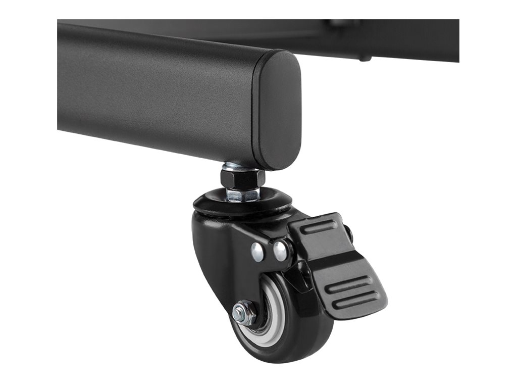 LogiLink Wagen - f�r TV / Bildschirm - h�henverstellbar - Kunststoff, Stahl - Schwarz - Bildschirmgr��e: 81.3-139.7 cm (32-55)