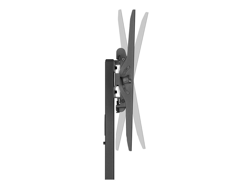 LogiLink Wagen - f�r TV / Bildschirm - h�henverstellbar - Kunststoff, Stahl - Schwarz - Bildschirmgr��e: 81.3-139.7 cm (32-55)