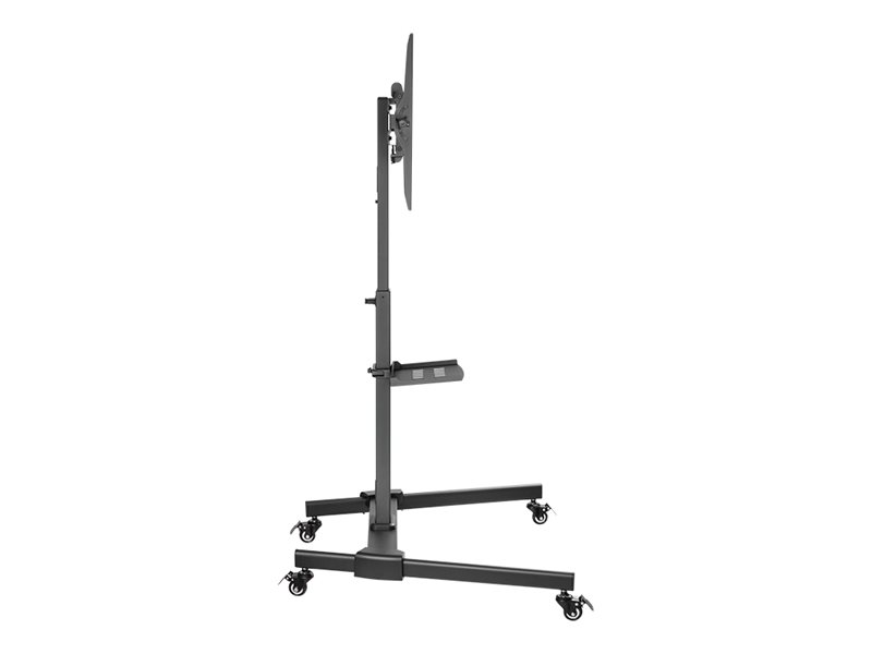 LogiLink Wagen - f�r TV / Bildschirm - h�henverstellbar - Kunststoff, Stahl - Schwarz - Bildschirmgr��e: 81.3-139.7 cm (32-55)