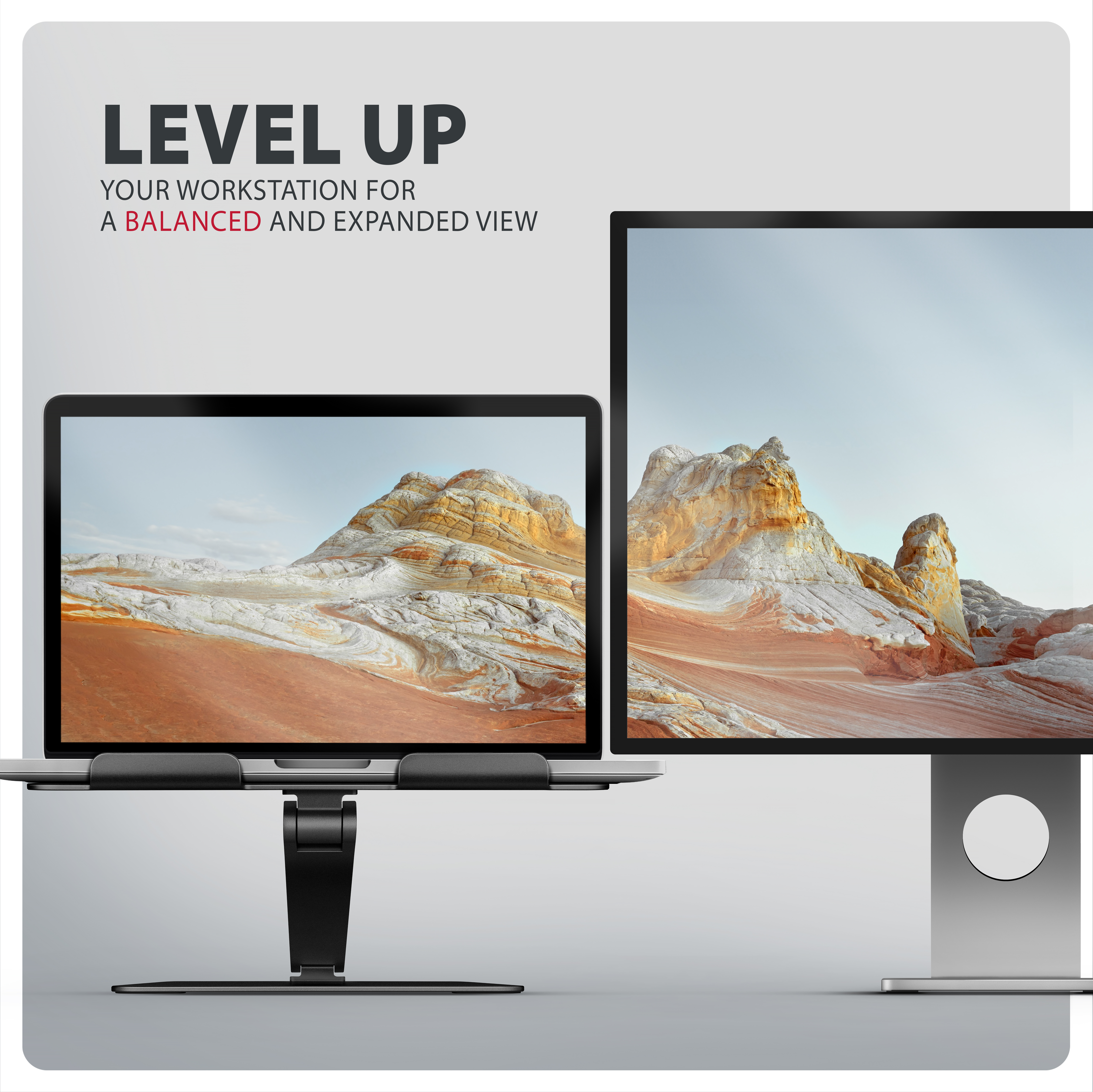 AXAGON STND-LQB Laptop-Staender Doppelgelenk h�henverstellbar faltbar