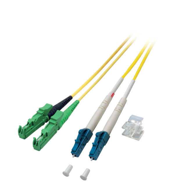 EFB Elektronik O0937.25 cable de fibra optica 25 m E-2000 (LSH) LC OS2 Amarillo