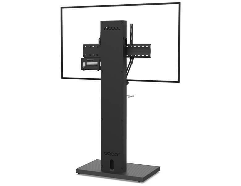 AXEOS GALAXY 190,5 cm (75) Piso Negro, Met�lico