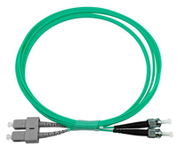 BlueOptics Duplex LWL Patchkabel SC-ST Multimode OM3 0.5 Meter