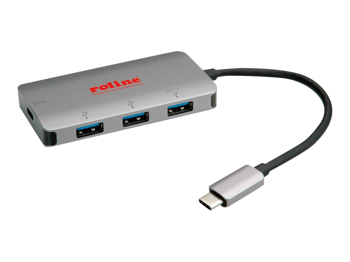 ROLINE Hub - 3 x USB 3.1 Gen 1 + 1 x USB-C (Spannungsversorgung)