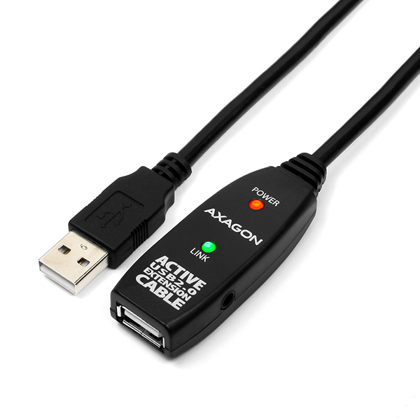 Axagon ADR-205 USB cable 5 m USB 2.0 USB A Black