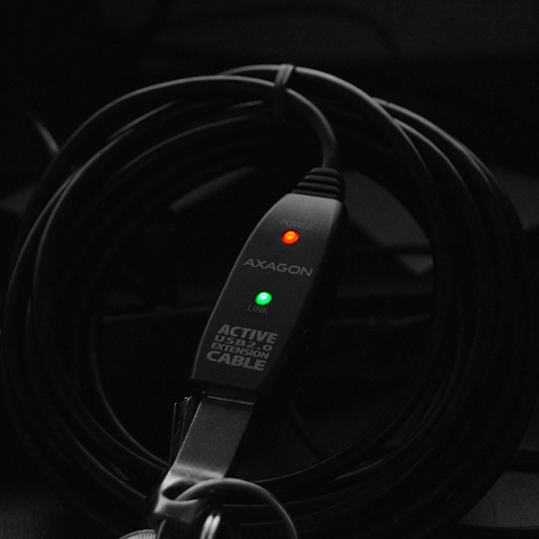 Axagon ADR-205 USB cable 5 m USB 2.0 USB A Black