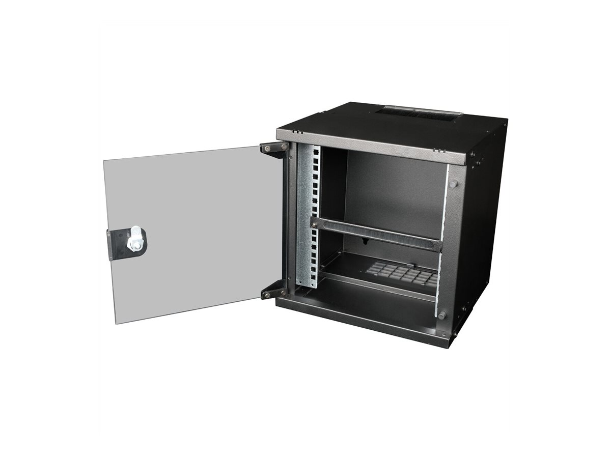 ROLINE Kabeleingangsplatte f�r Rack - mit B�rstenstreifen - Jet Black, RAL 9005 - 0.5U - 25.4 cm (10)
