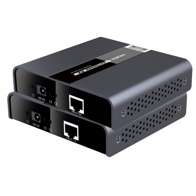 Techly IDATA-EXTIP-393R moltiplicatore AV Ricevitore AV Nero