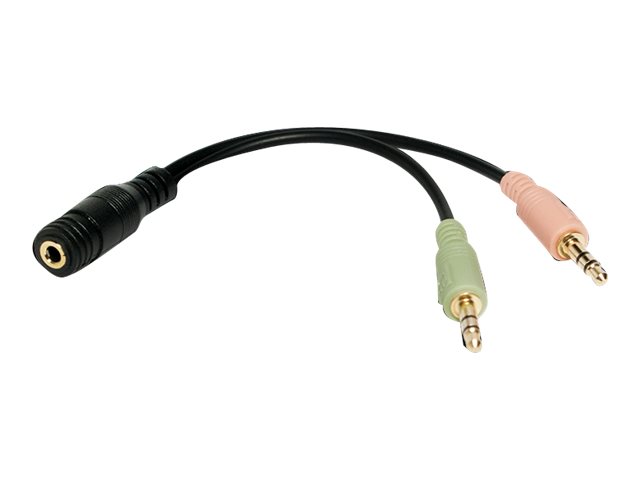 LogiLink CA0020 cable de audio 0,15 m 3,5mm 2 x 3.5mm Negro