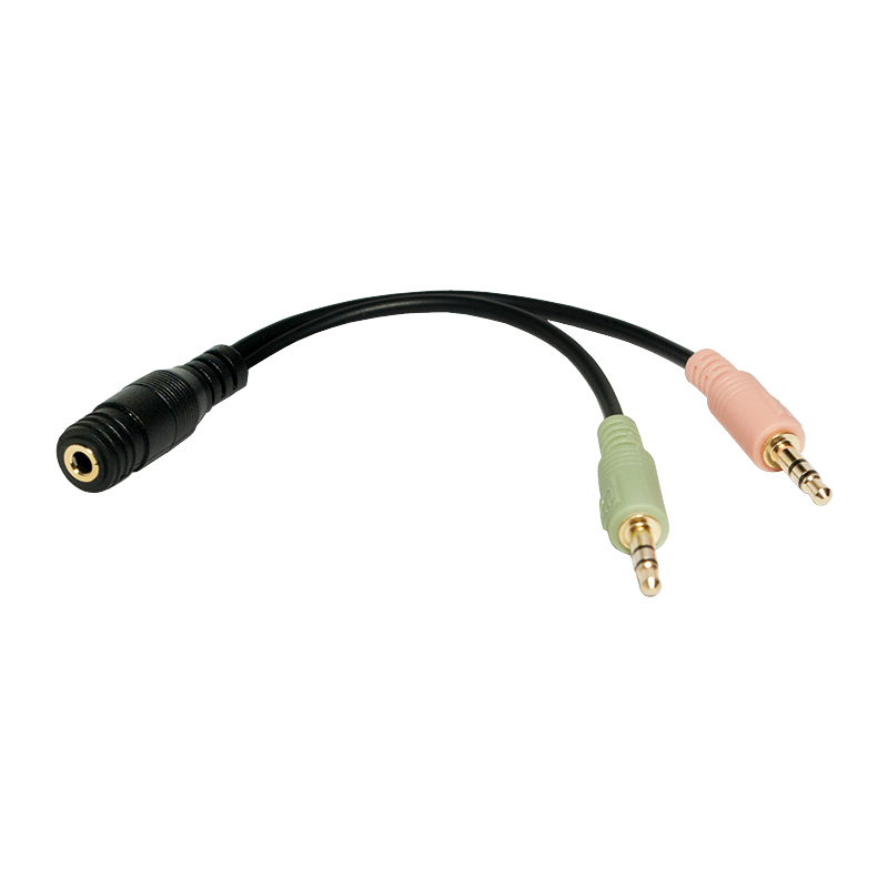 LogiLink CA0020 cable de audio 0,15 m 3,5mm 2 x 3.5mm Negro