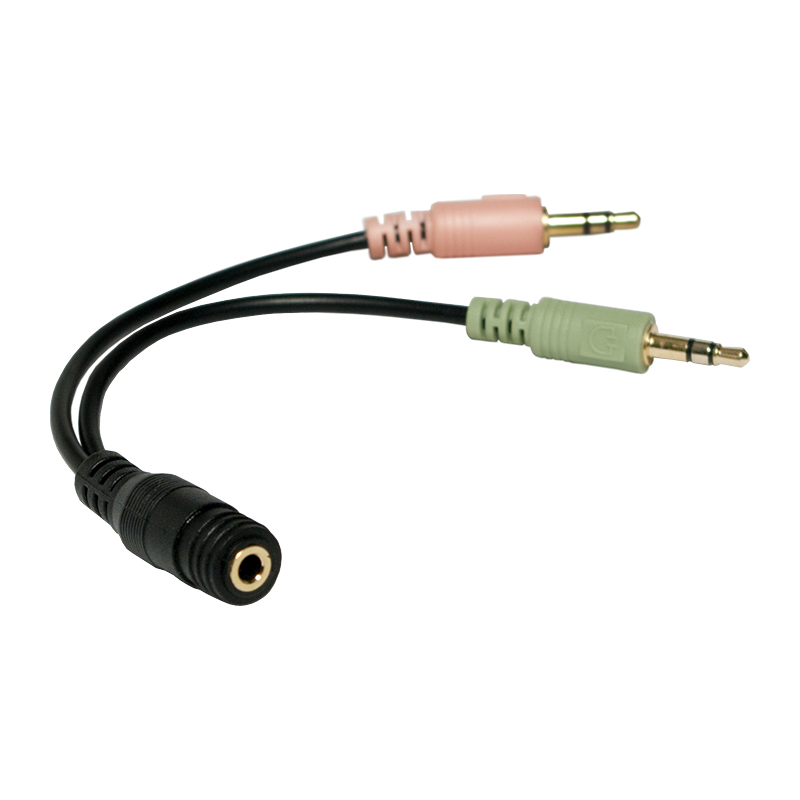 LogiLink CA0020 cable de audio 0,15 m 3,5mm 2 x 3.5mm Negro