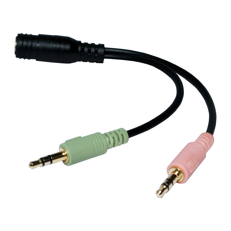 LogiLink CA0020 cable de audio 0,15 m 3,5mm 2 x 3.5mm Negro