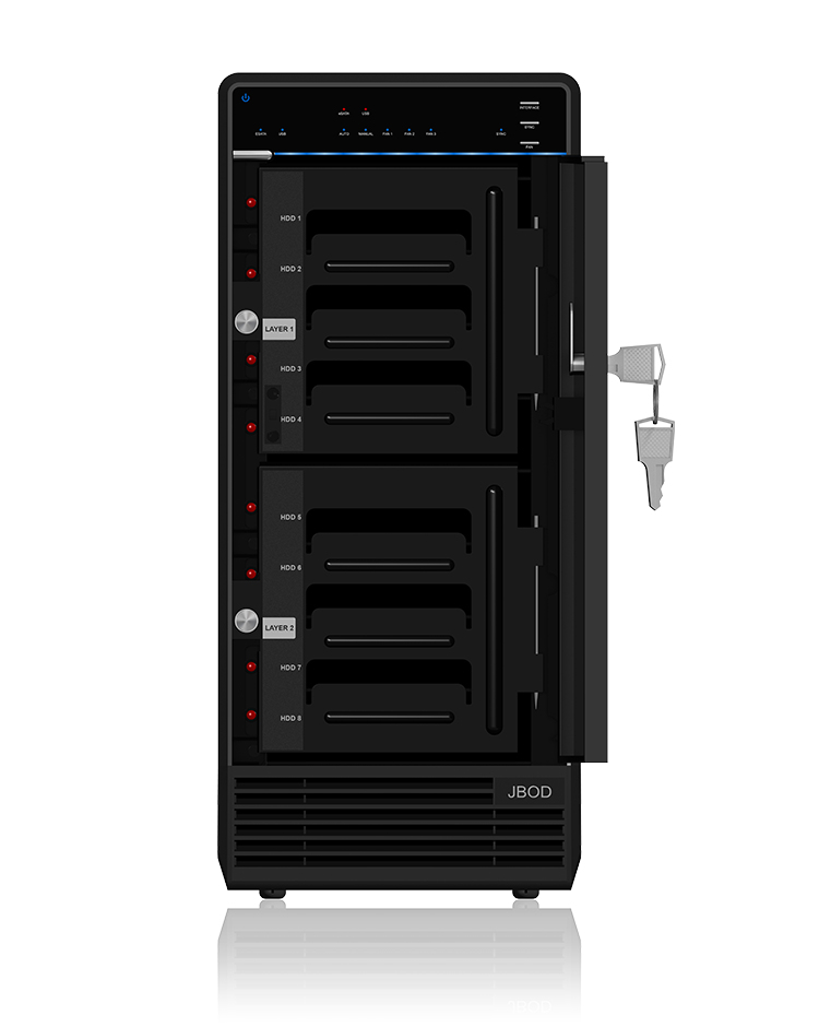 ICY BOX IB-3680SU3 Caja de disco duro (HDD) Negro 3.5
