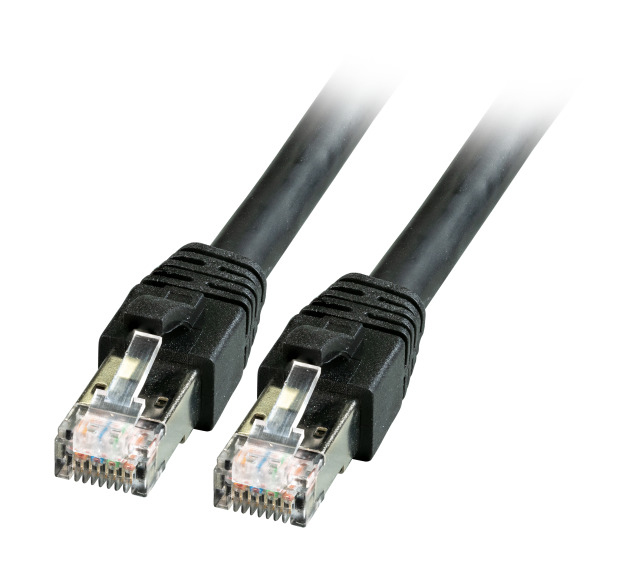 EFB Elektronik K5528SW.0.5 cavo di rete Nero 0,5 m Cat8.1 S/FTP (S-STP)