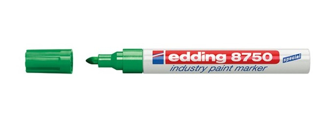 Edding 8750 permanent marker Bullet tip Green