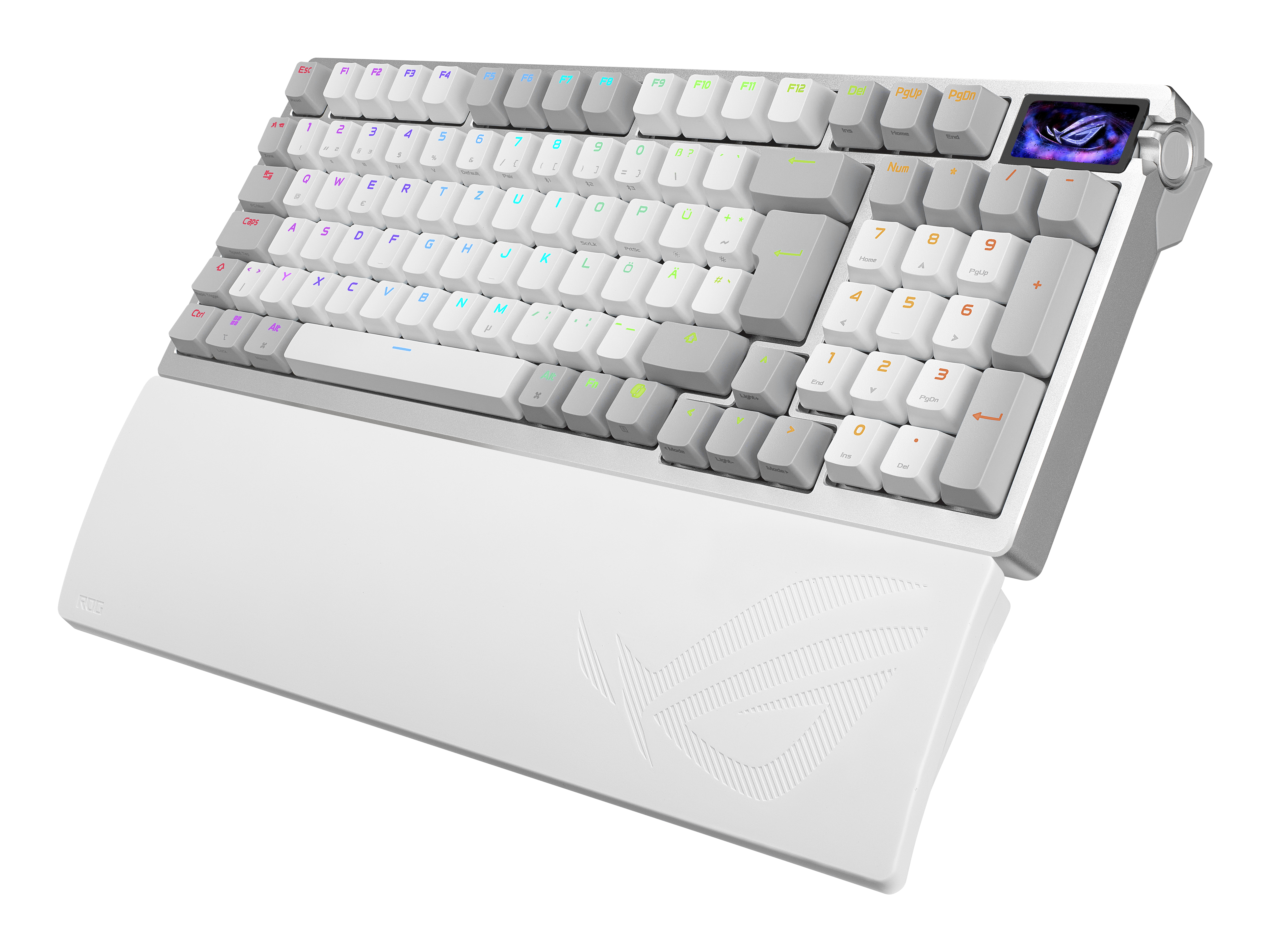 ASUS ROG Azoth 96 HE keyboard Gaming USB + RF Wireless + Bluetooth QWERTZ German White