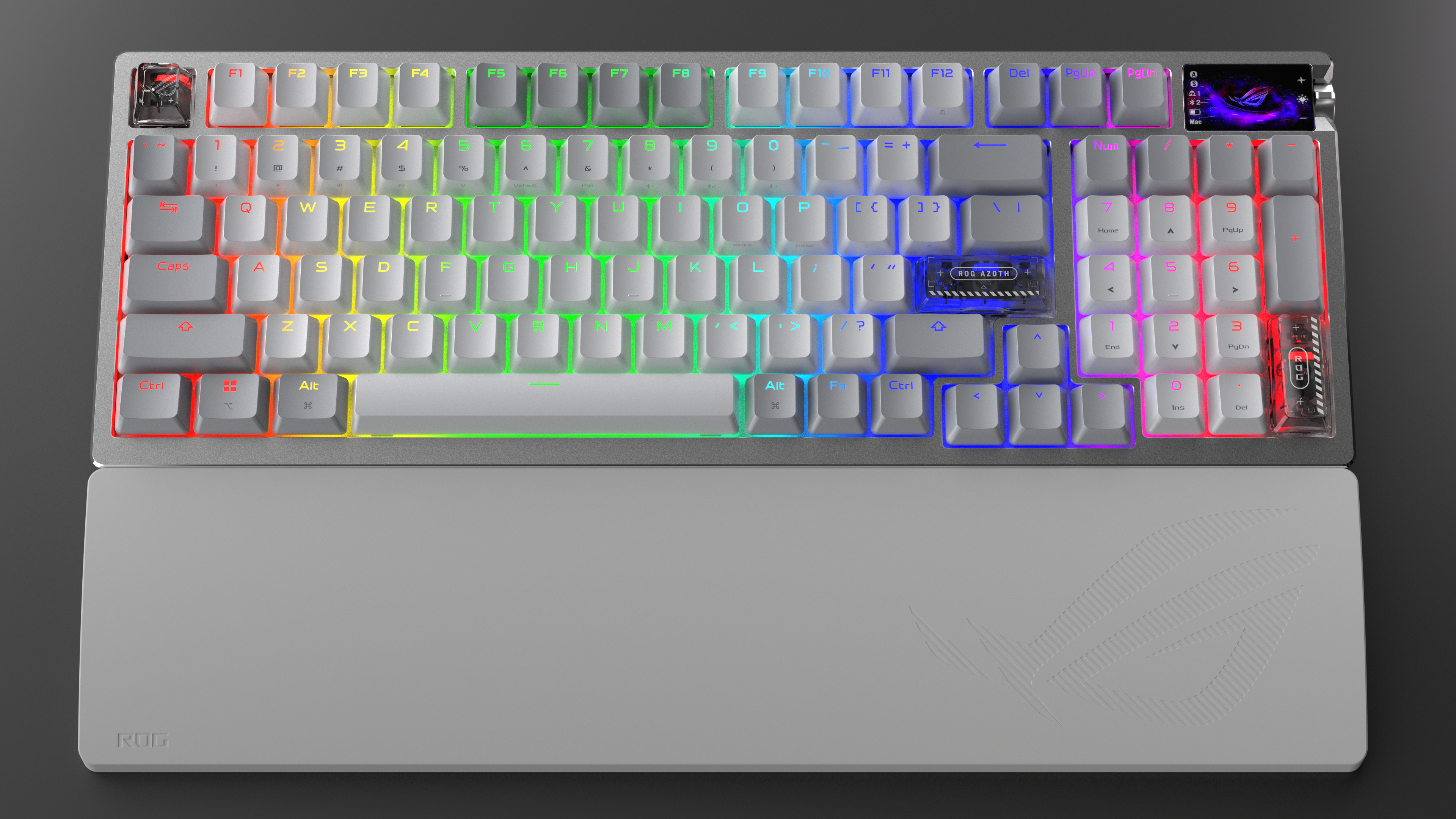 ASUS ROG Azoth 96 HE keyboard Gaming USB + RF Wireless + Bluetooth QWERTZ German White