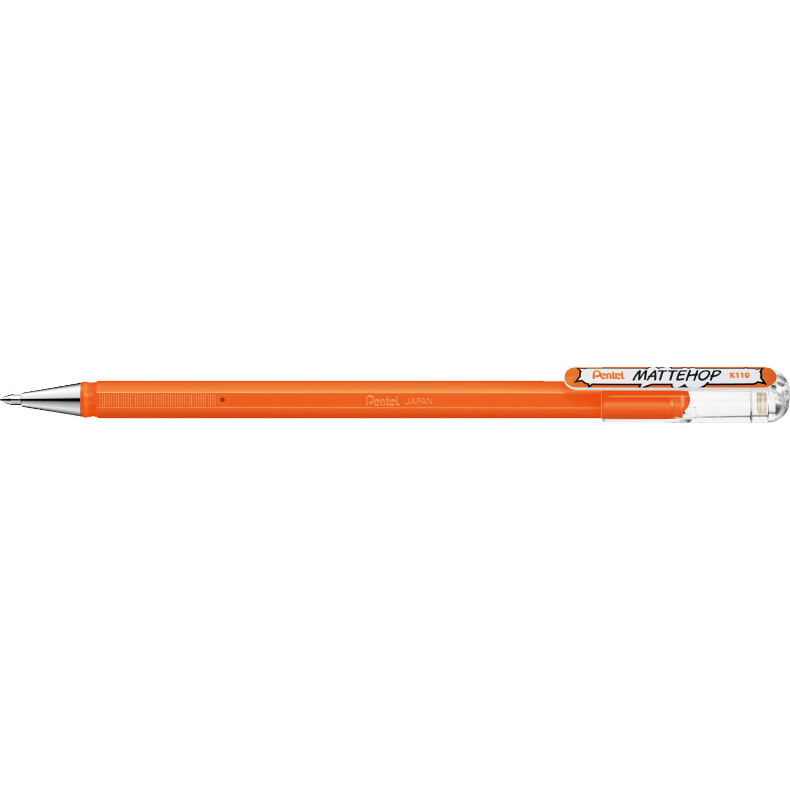 Pentel Mattehop Stylos � encre gel avec bouchon Fin Orange 1 pi�ce(s)