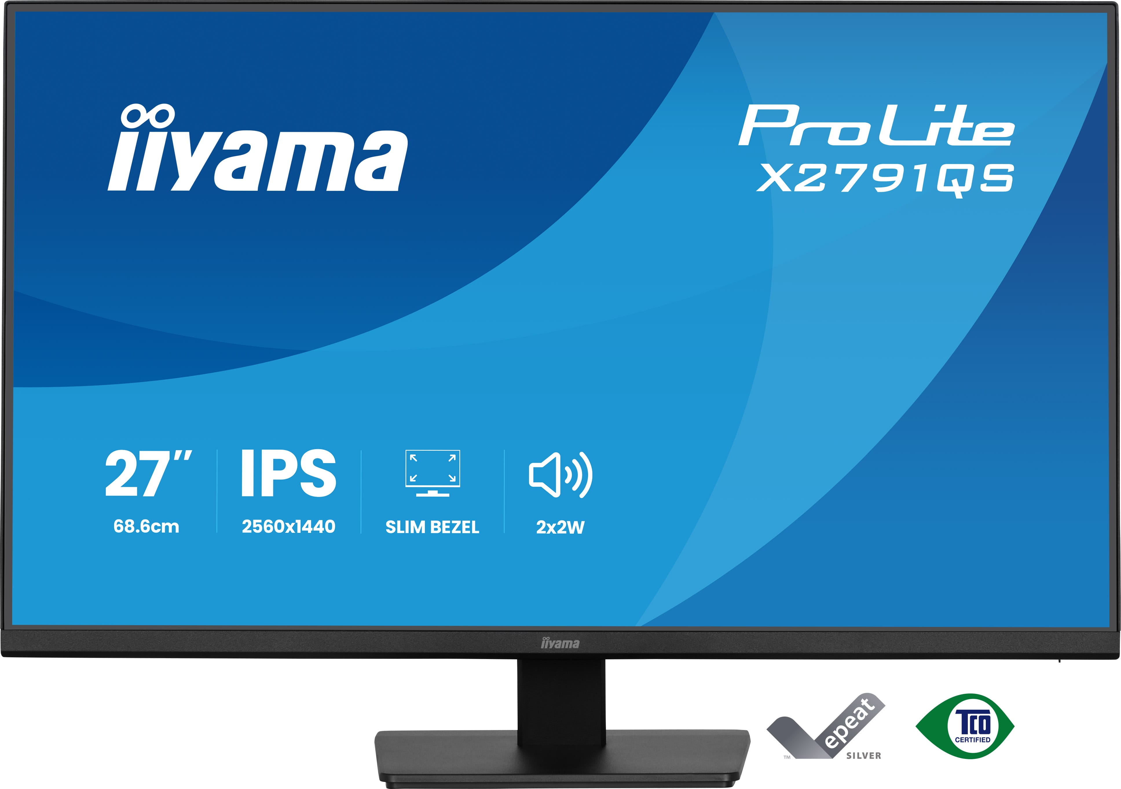iiyama ProLite X2791QS-B1 computer monitor 68.6 cm (27) 2560 x 1440 pixels Quad HD LED Black