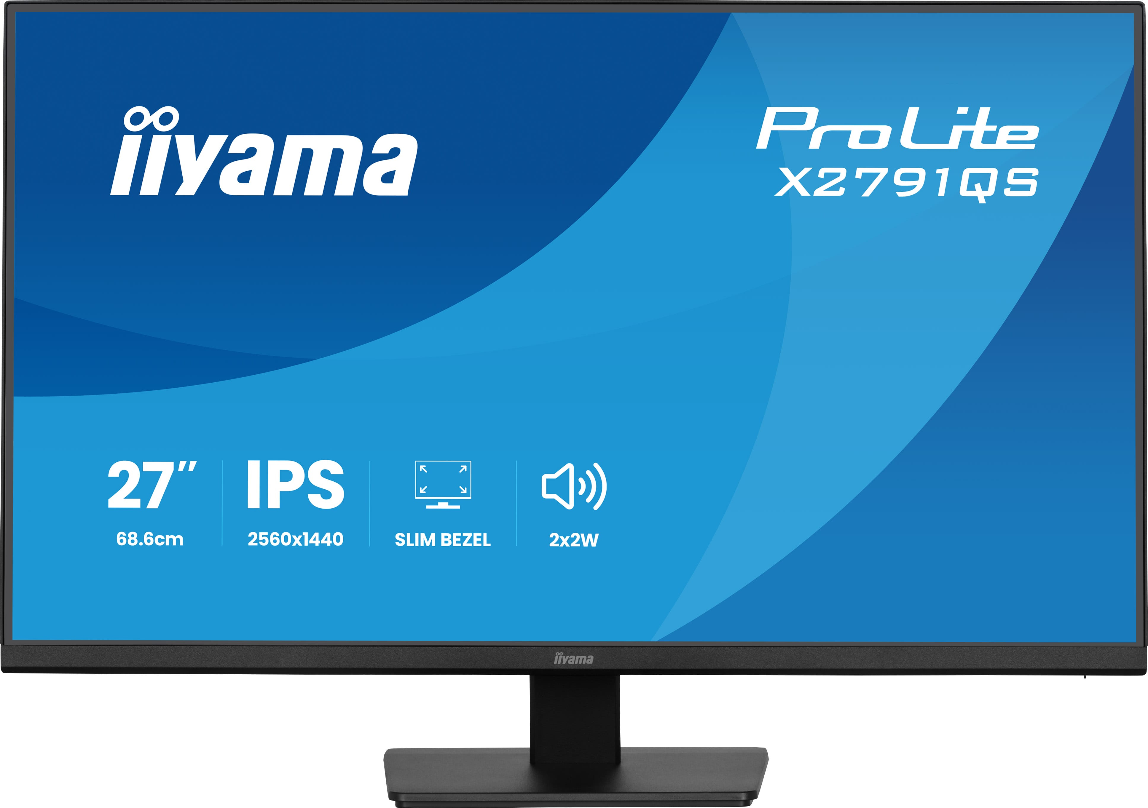 iiyama ProLite X2791QS-B1 computer monitor 68.6 cm (27) 2560 x 1440 pixels Quad HD LED Black