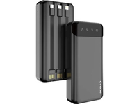 Dudao capacious powerbank with 3 built-in cables - Micro (AAA) - 20.000 mAh