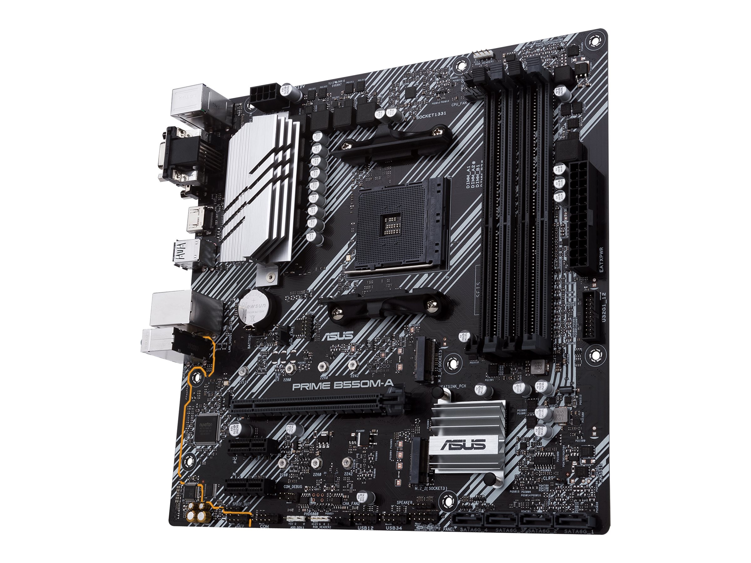 ASUS PRIME B550M-A/CSM - Motherboard - micro ATX - Socket AM4 - AMD B550 Chipsatz - USB 3.2 Gen 1, USB 3.2 Gen 2 - Gigabit LAN - Onboard-Grafik (CPU erforderlich)