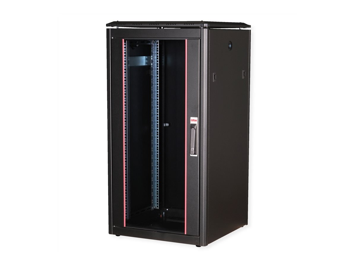 ROLINE Pro - Schrank Netzwerkschrank - mit Glast�r, 600 x 800 mm (B x T)