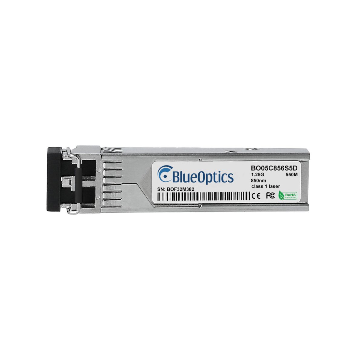 BlueOptics Grandstream F-MM850-550M-1.25G BlueOptics BO05C856S5D SFP Transceiver, 1000BASE-SX, Multimode Fiber, 850nm, 550M