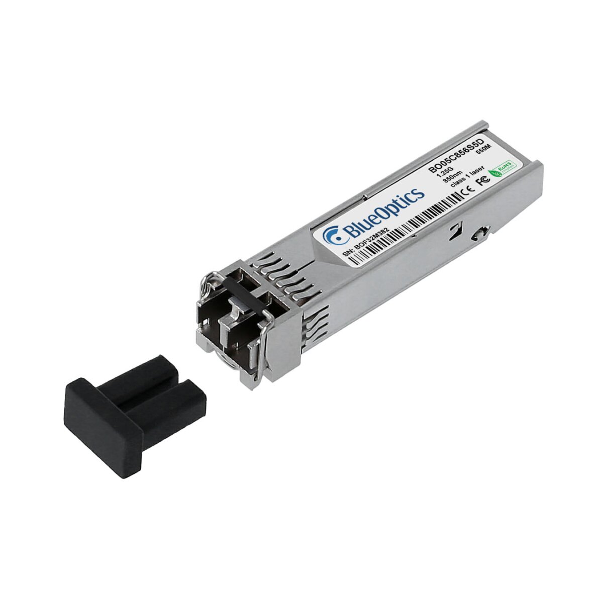 BlueOptics Grandstream F-MM850-550M-1.25G BlueOptics BO05C856S5D SFP Transceiver, 1000BASE-SX, Multimode Fiber, 850nm, 550M