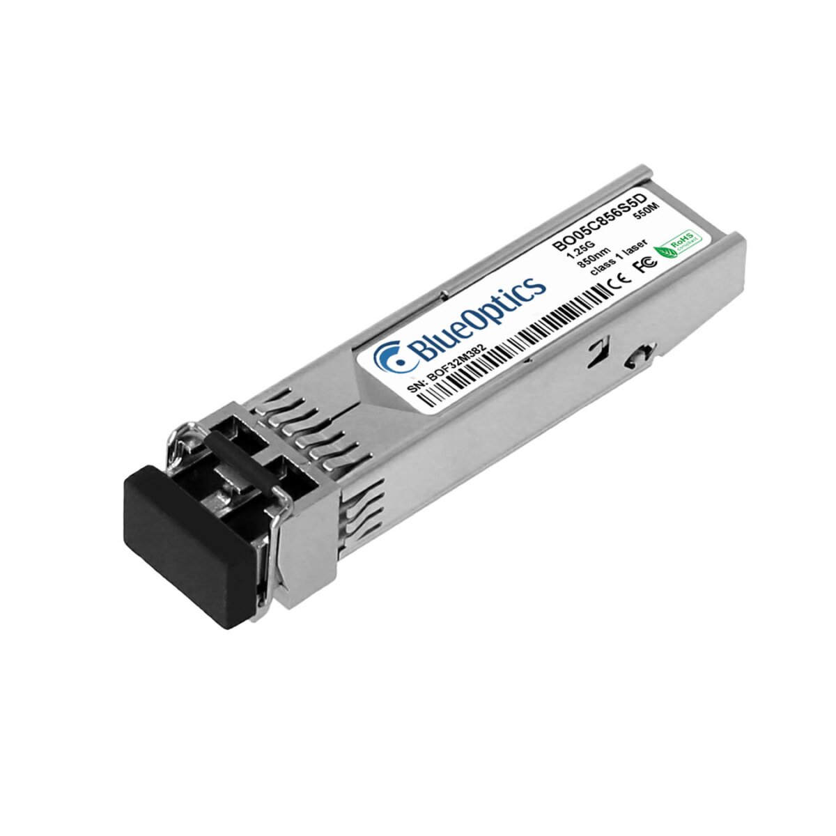 BlueOptics Grandstream F-MM850-550M-1.25G BlueOptics BO05C856S5D SFP Transceiver, 1000BASE-SX, Multimode Fiber, 850nm, 550M